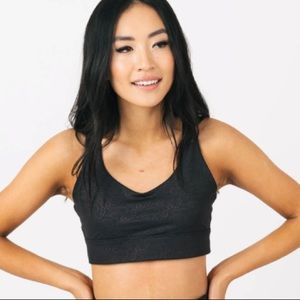 Black Paisley Light n Tight Strappy Bra